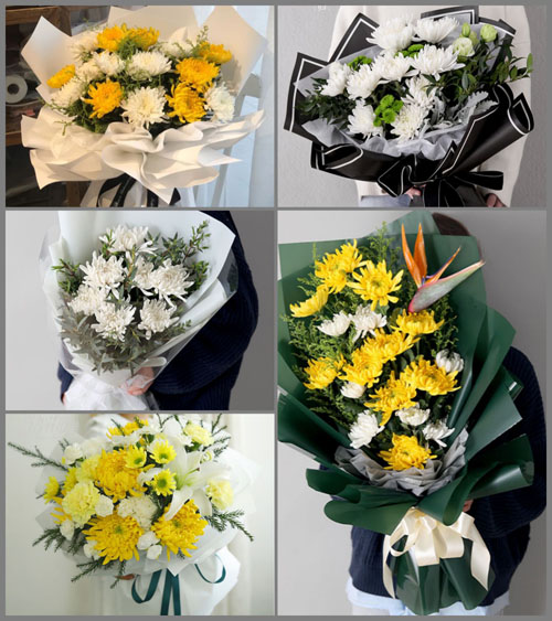 西藏日喀则市定结县白事花束代送